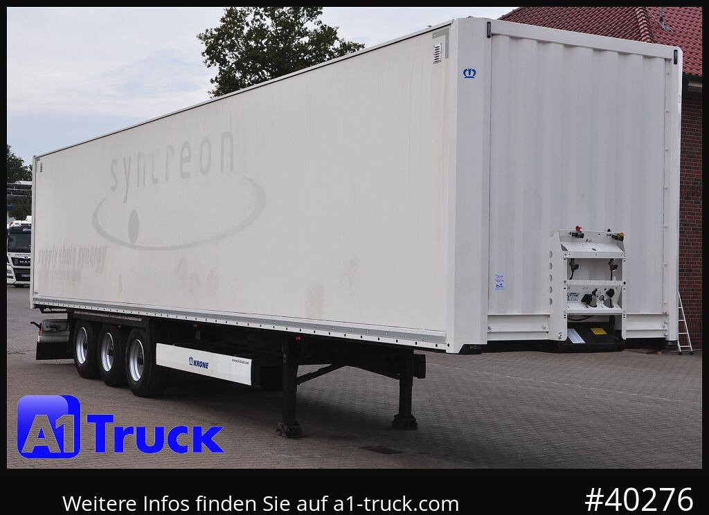 KRONE SDK 27, Koffer, 1 Vorbesitzer, Plywood, - Closed box semi-trailer: picture 1 KRONE SDK 27, Koffer, 1 Vorbesitzer, Plywood, - Closed box semi-trailer: picture 1