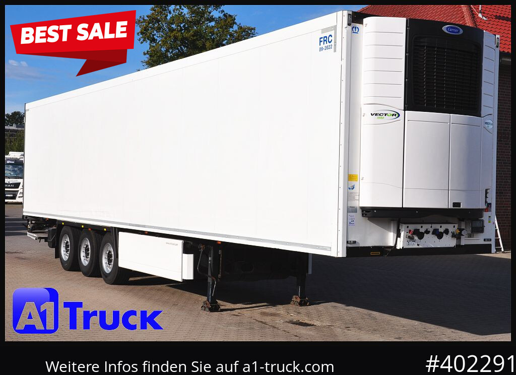 KRONE SDR 27 Carrier 1950. LBW, Taillift,Blumen, 3077Std. - Refrigerator semi-trailer: picture 1 KRONE SDR 27 Carrier 1950. LBW, Taillift,Blumen, 3077Std. - Refrigerator semi-trailer: picture 1