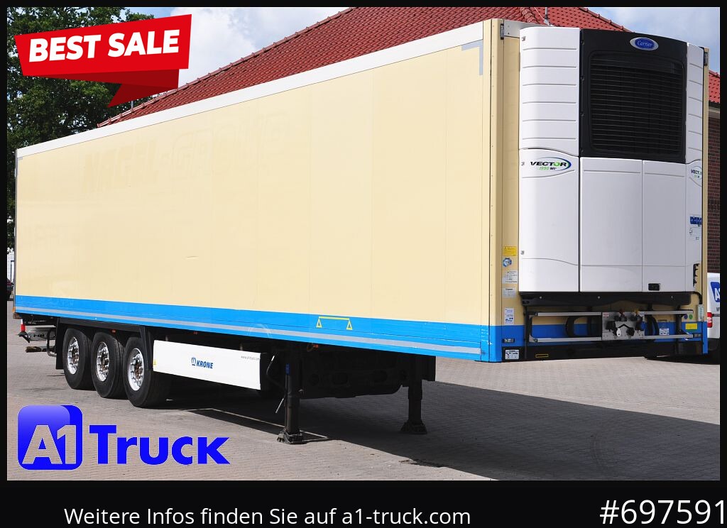 KRONE SDR 27 Carrier 1950 Mt. Doppelstock Lift, - Refrigerator semi-trailer: picture 1 KRONE SDR 27 Carrier 1950 Mt. Doppelstock Lift, - Refrigerator semi-trailer: picture 1