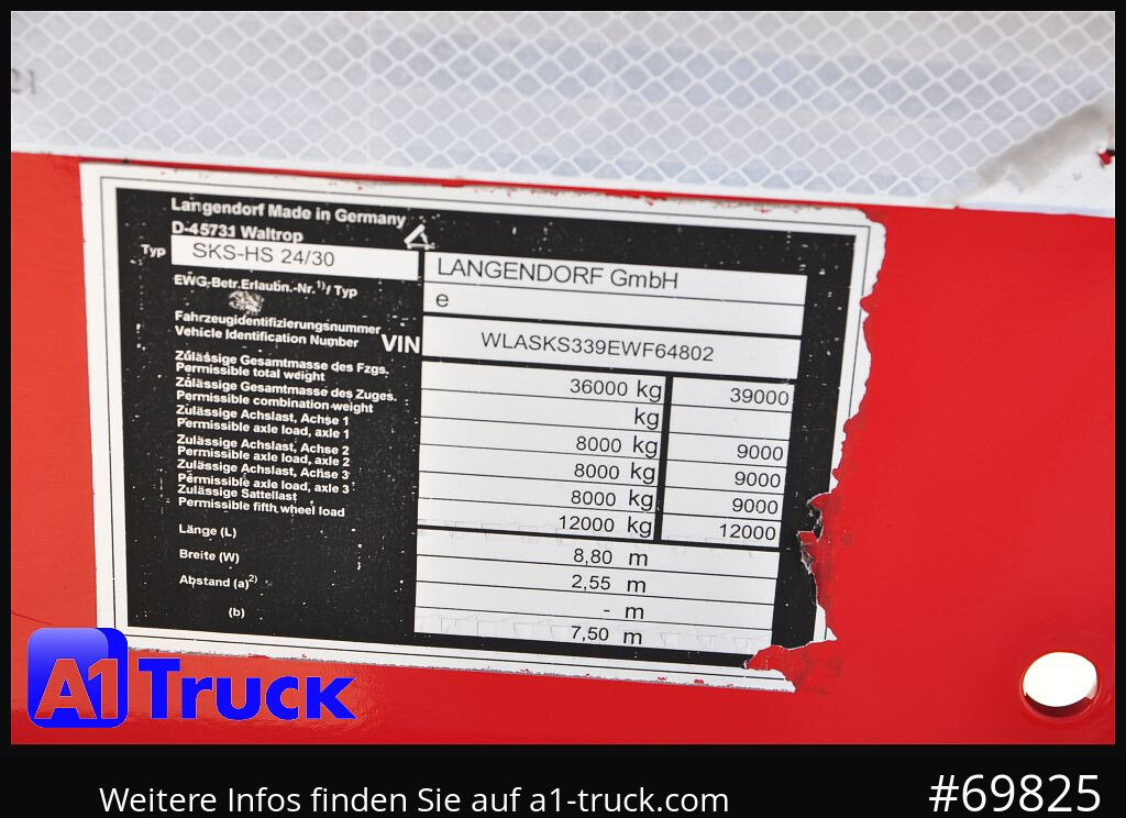 Tipper semi-trailer LANGENDORF SKS-HS 24-30, 26m³, Stahl Lift, Alufelgen,: picture 6 Tipper semi-trailer LANGENDORF SKS-HS 24-30, 26m³, Stahl Lift, Alufelgen,: picture 6