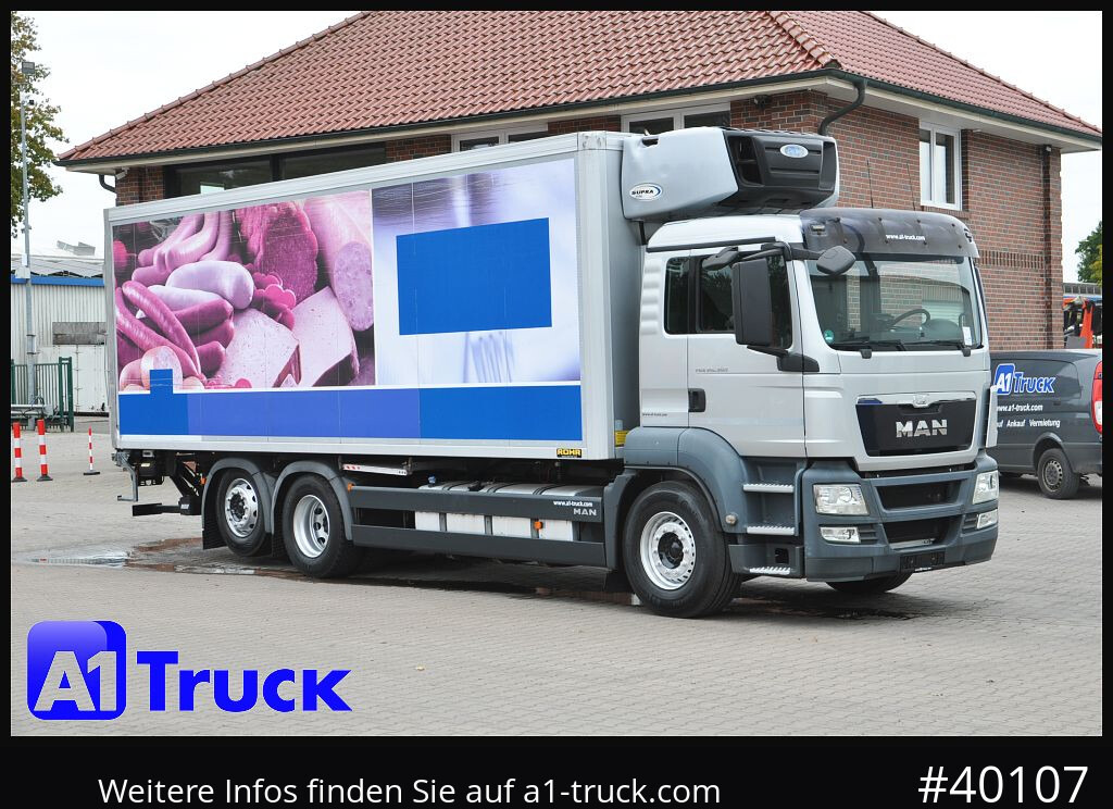 MAN TGS 26.360, Carrier 1150 Rolltor+ LBW, Lift - Refrigerator truck: picture 1 MAN TGS 26.360, Carrier 1150 Rolltor+ LBW, Lift - Refrigerator truck: picture 1