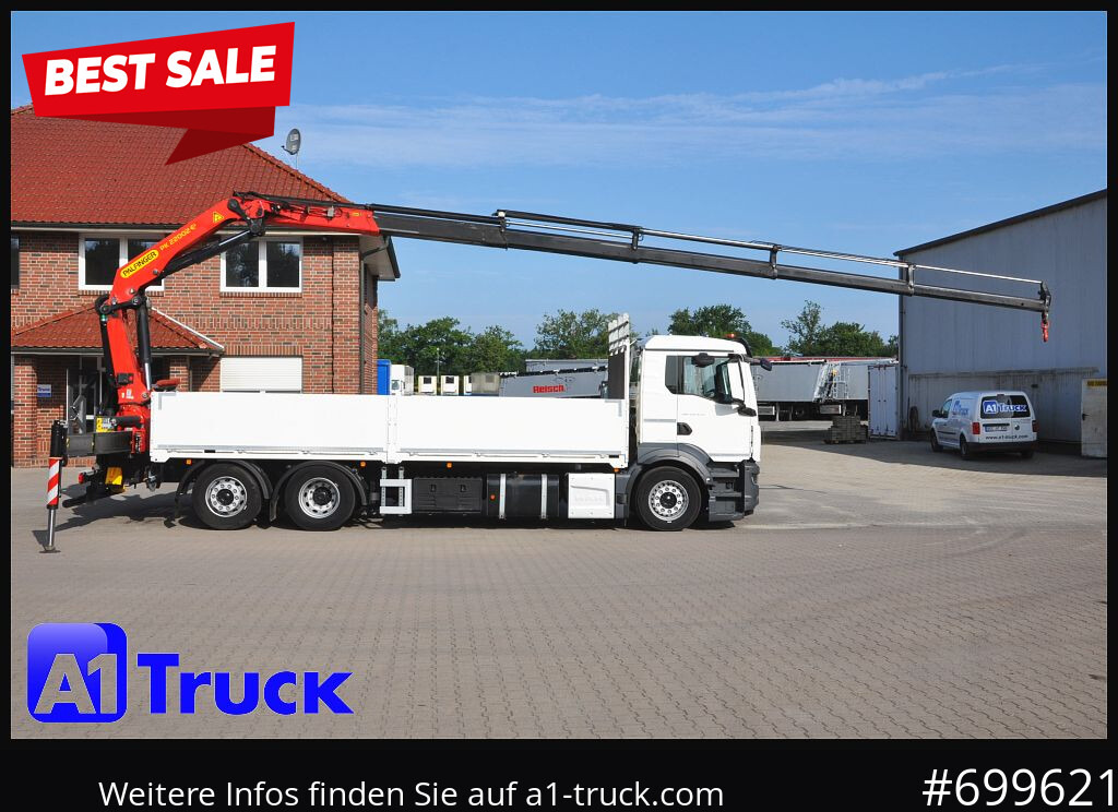 MAN TGS 26.470, Kran PK22.002, 15m, - Dropside/ Flatbed truck, Crane truck: picture 1 MAN TGS 26.470, Kran PK22.002, 15m, - Dropside/ Flatbed truck, Crane truck: picture 1