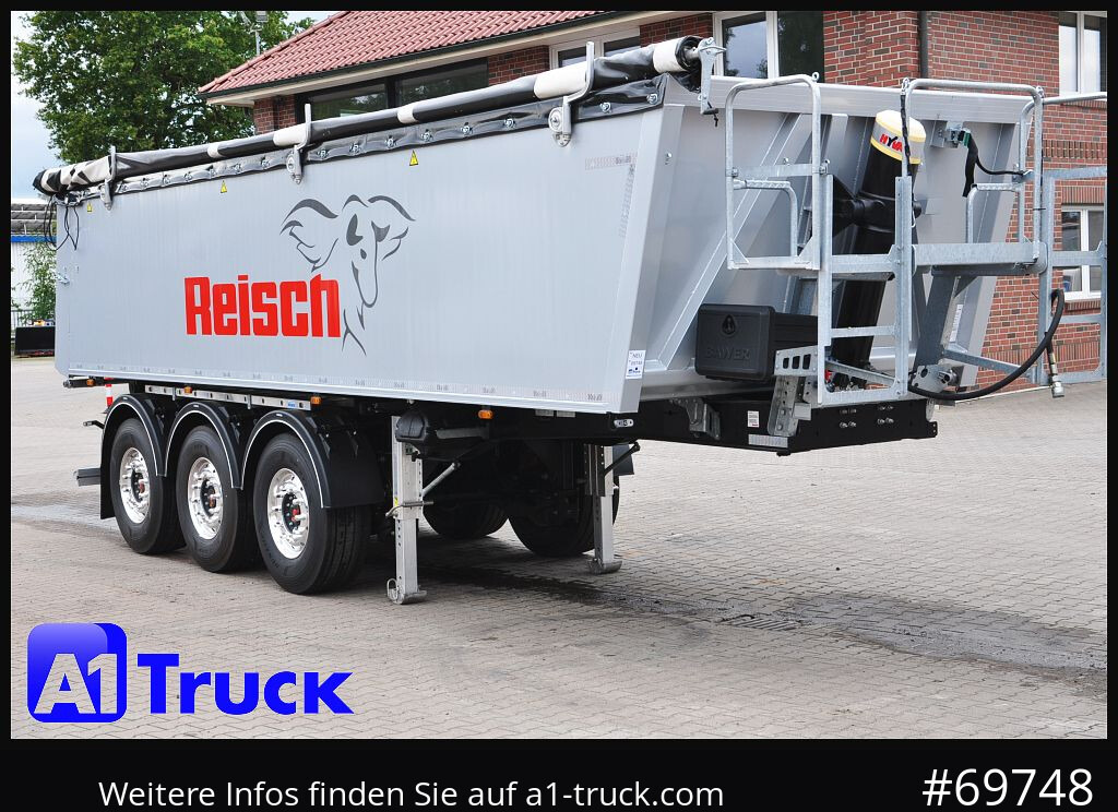 REISCH RHKS, Alu-Kippmulde 26m³, Lift SAF, - Tipper semi-trailer: picture 1 REISCH RHKS, Alu-Kippmulde 26m³, Lift SAF, - Tipper semi-trailer: picture 1