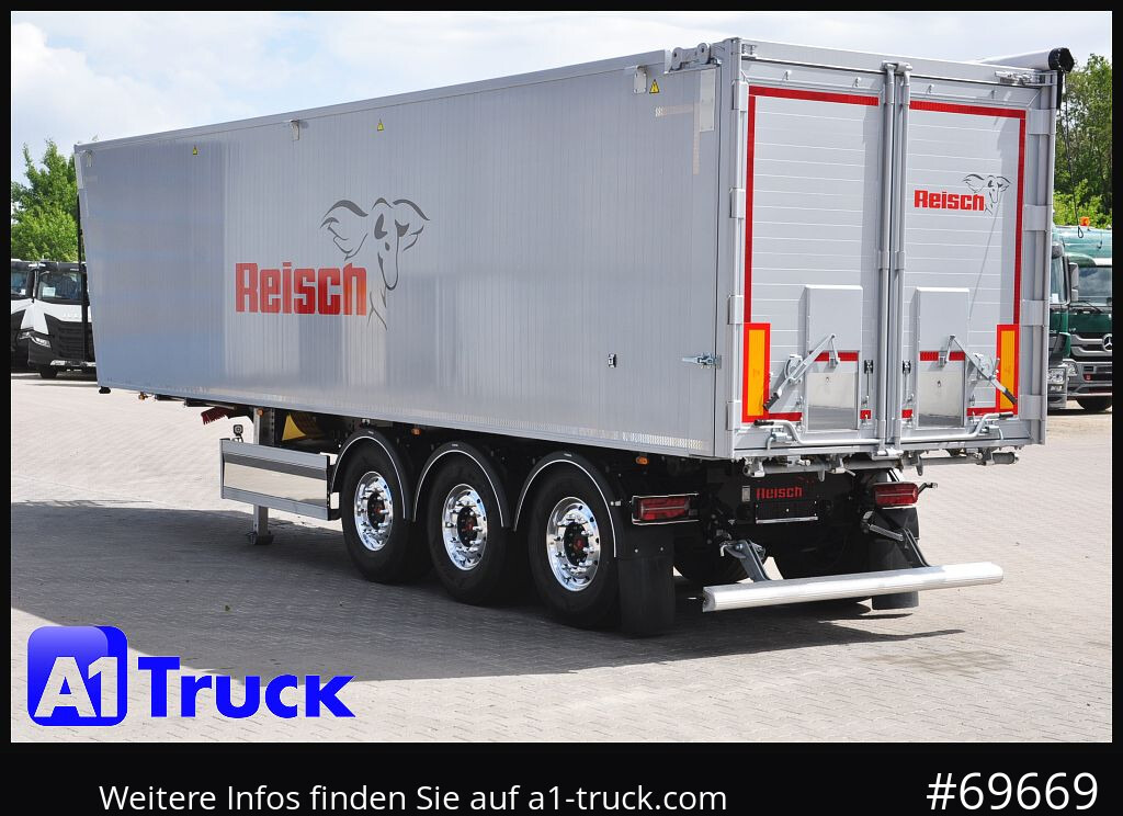 New Tipper semi-trailer REISCH RHKS, Alu-Kippmulde 52m³, Miete: picture 11