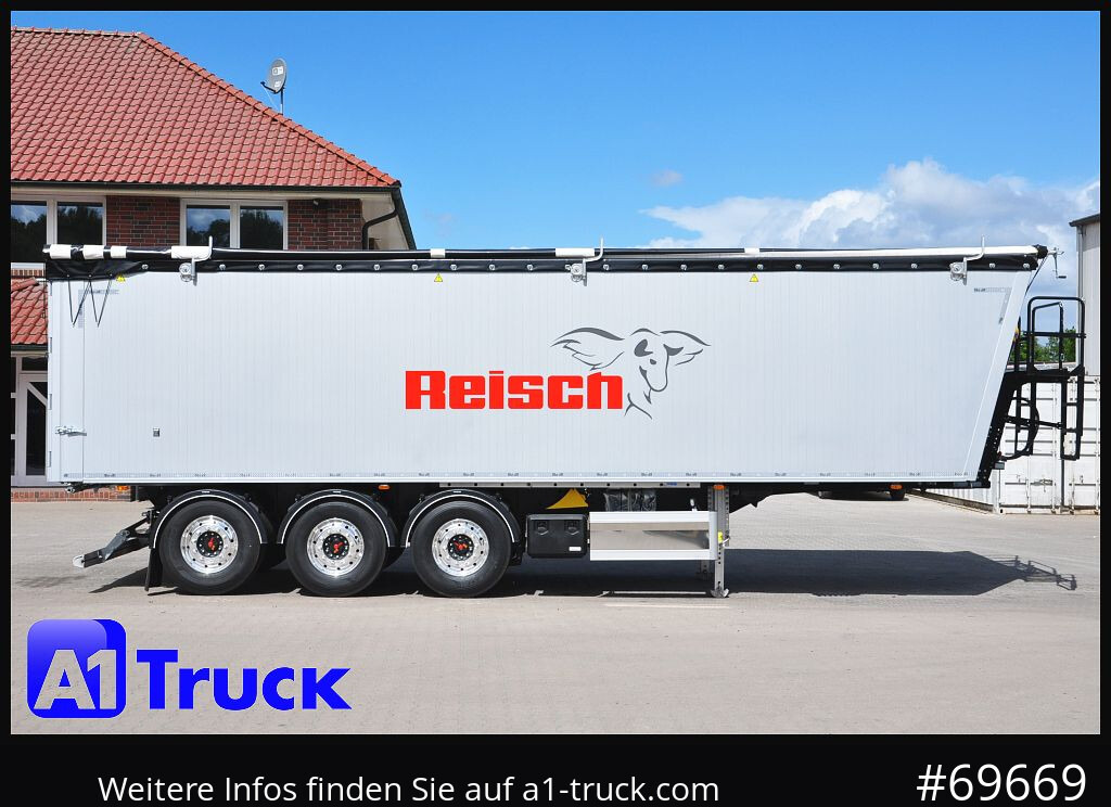 New Tipper semi-trailer REISCH RHKS, Alu-Kippmulde 52m³, Miete: picture 8