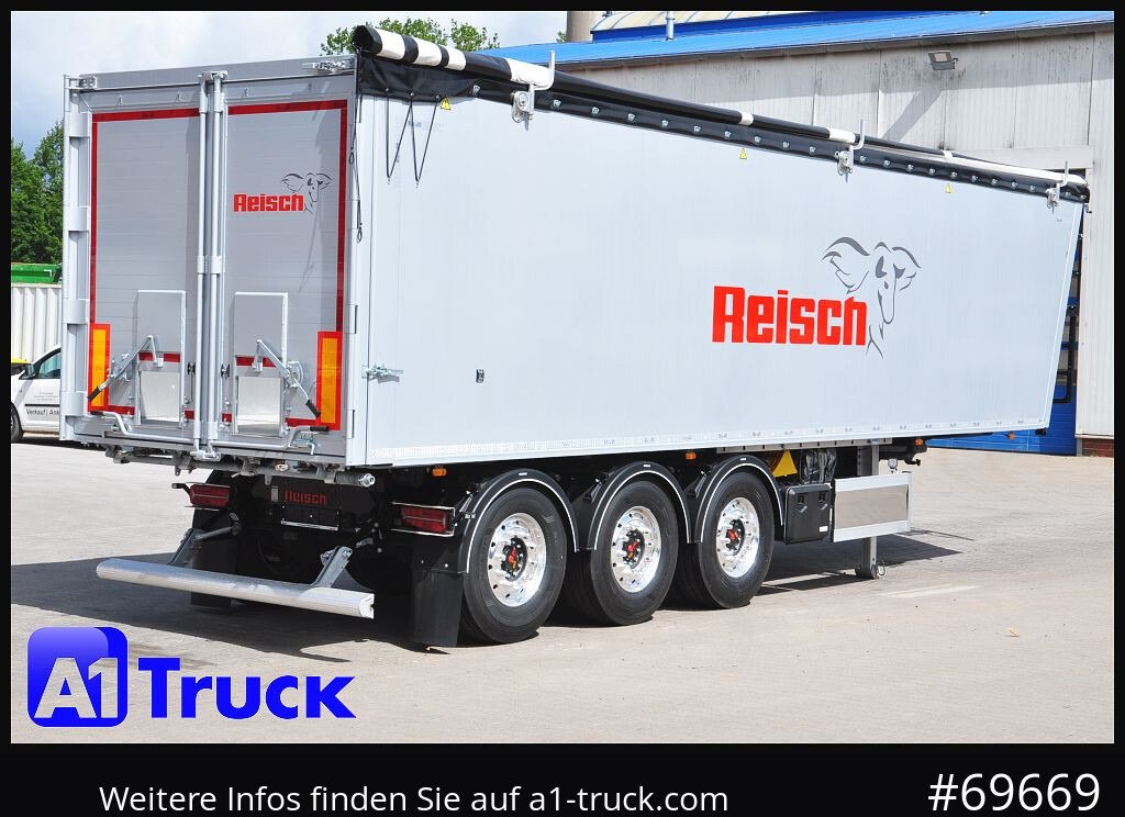 New Tipper semi-trailer REISCH RHKS, Alu-Kippmulde 52m³, Miete: picture 9