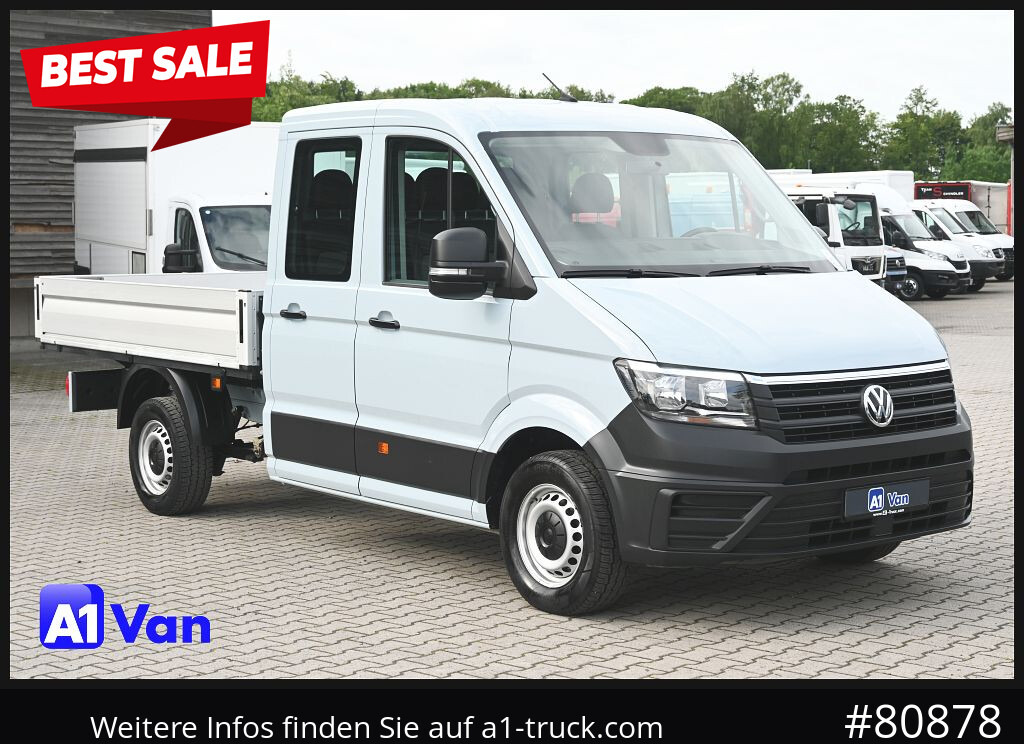 VOLKSWAGEN Crafter 35 Pritsche Doka, AHK, 7-Sitzer, Heckantrieb - Open body delivery van, Combi van: picture 1 VOLKSWAGEN Crafter 35 Pritsche Doka, AHK, 7-Sitzer, Heckantrieb - Open body delivery van, Combi van: picture 1