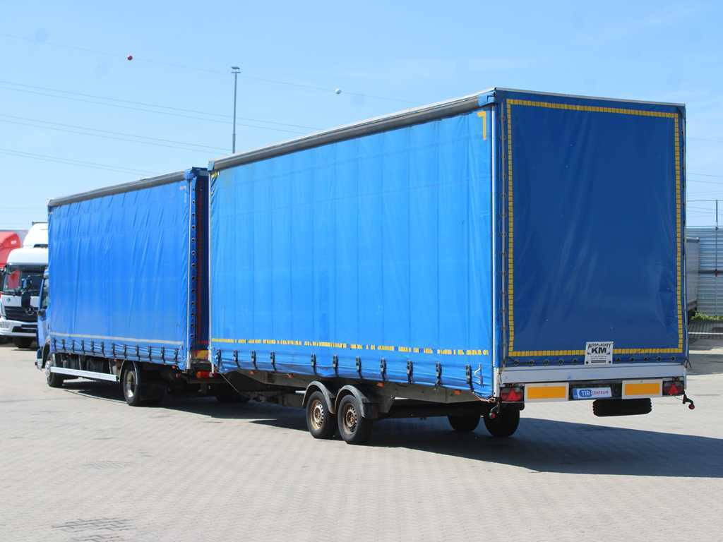 DAF FA LF 45, EURO 5, TYRES 80% + AGADOS TRAILER - Curtainsider truck: picture 5 DAF FA LF 45, EURO 5, TYRES 80% + AGADOS TRAILER - Curtainsider truck: picture 5