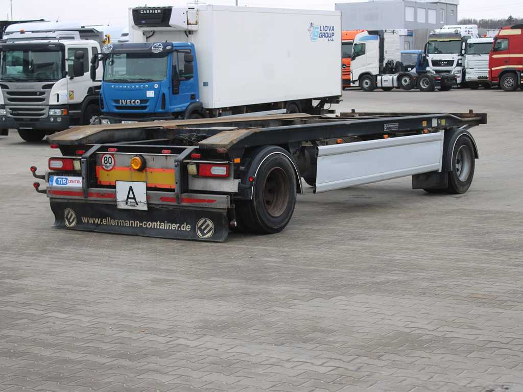 Hüffermann HAR 18.70, SAF AXLES, TIRES 80% - Roll-off/ Skip trailer: picture 4 Hüffermann HAR 18.70, SAF AXLES, TIRES 80% - Roll-off/ Skip trailer: picture 4