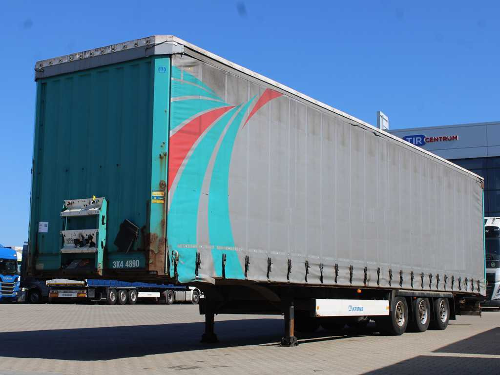 Krone SD 04, LOWDECK, LIFTING AXLE, LIFT ROOF - Curtainsider semi-trailer: picture 1 Krone SD 04, LOWDECK, LIFTING AXLE, LIFT ROOF - Curtainsider semi-trailer: picture 1