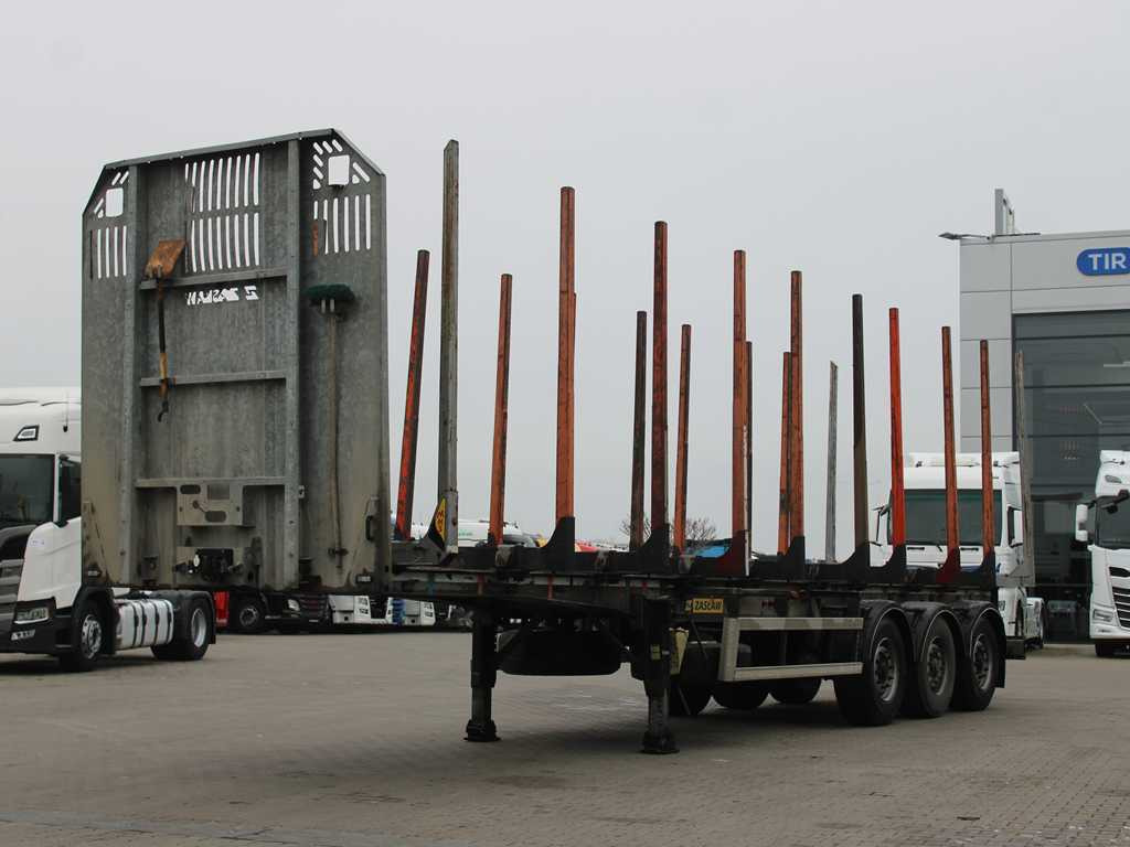 ZASŁAW D-651A, 2x LIFT AXLE, TYRES 80% - Timber semi-trailer: picture 1 ZASŁAW D-651A, 2x LIFT AXLE, TYRES 80% - Timber semi-trailer: picture 1