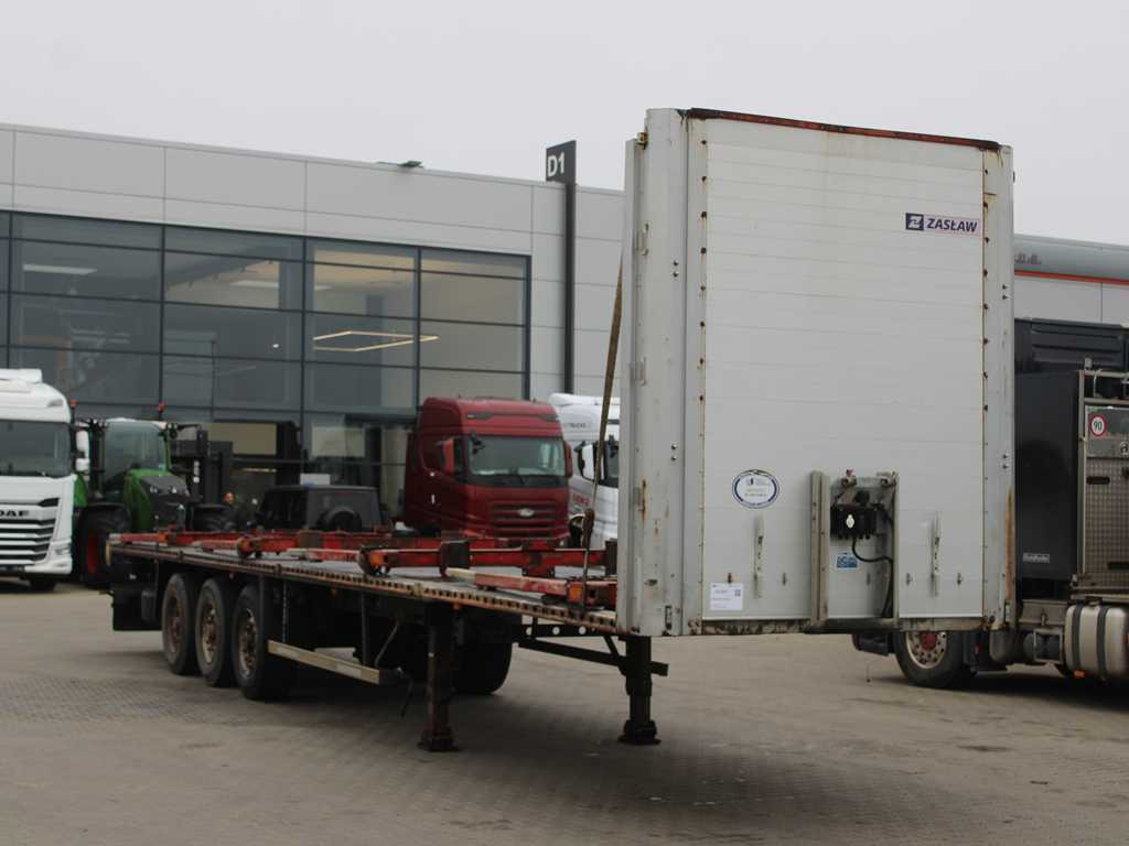 ZASŁAW D-651A, LIFTING AXLE - Dropside/ Flatbed semi-trailer: picture 3 ZASŁAW D-651A, LIFTING AXLE - Dropside/ Flatbed semi-trailer: picture 3