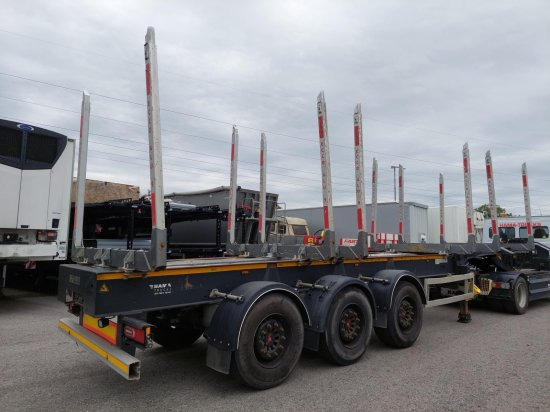 DOLL Holzauflieger H3S-12, Tydraul , Langholz, 2+4 verstellbare Rungenpaare, Langholz, Liftachse, - Timber semi-trailer: picture 4 DOLL Holzauflieger H3S-12, Tydraul , Langholz, 2+4 verstellbare Rungenpaare, Langholz, Liftachse, - Timber semi-trailer: picture 4
