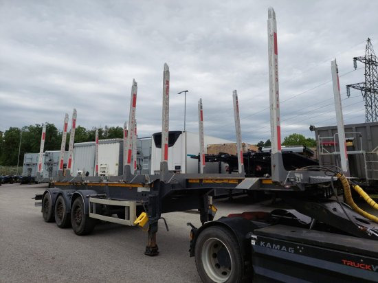 DOLL Holzauflieger H3S-12, Tydraul , Langholz, 2+4 verstellbare Rungenpaare, Langholz, Liftachse, - Timber semi-trailer: picture 5 DOLL Holzauflieger H3S-12, Tydraul , Langholz, 2+4 verstellbare Rungenpaare, Langholz, Liftachse, - Timber semi-trailer: picture 5