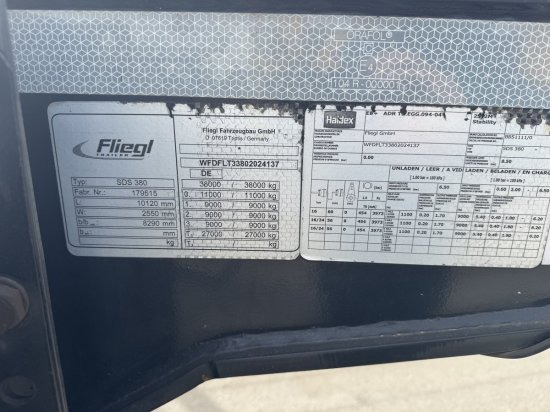 Container transporter/ Swap body semi-trailer FLIEGL 30 ft Container Kippchassis ,Alufelgen: picture 10