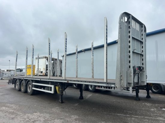 Gsodam Steckrungen, Lenkachse, Liftachse - Dropside/ Flatbed semi-trailer: picture 1 Gsodam Steckrungen, Lenkachse, Liftachse - Dropside/ Flatbed semi-trailer: picture 1