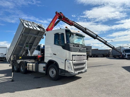 Volvo FH 500 3-Seiten Kipper mit Palfinger PK22002EH, Retarder - Tipper, Crane truck: picture 1 Volvo FH 500 3-Seiten Kipper mit Palfinger PK22002EH, Retarder - Tipper, Crane truck: picture 1