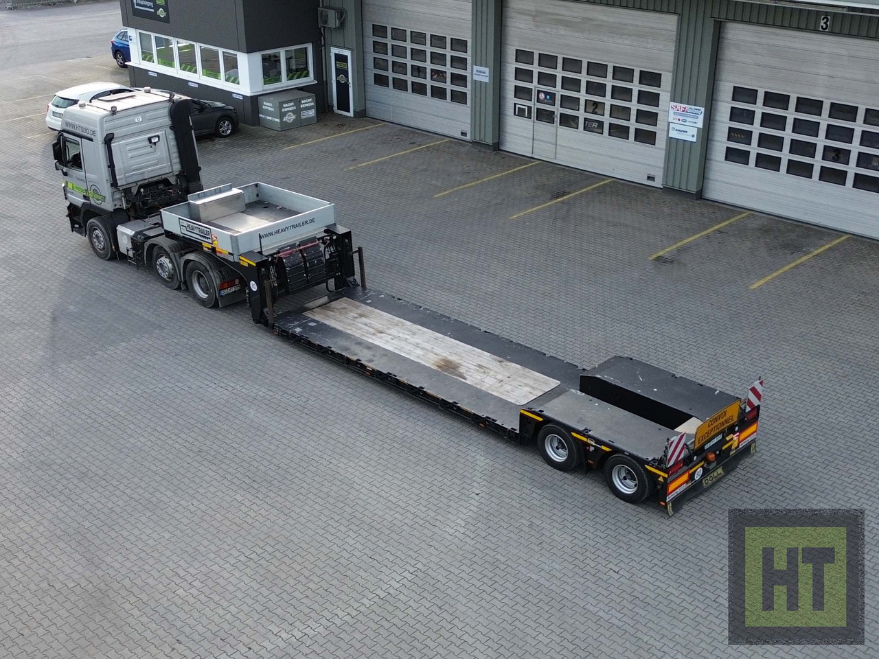 Doll 2-Achs-Tiefbett mit Pantherfahrwerk - Low loader semi-trailer: picture 1 Doll 2-Achs-Tiefbett mit Pantherfahrwerk - Low loader semi-trailer: picture 1