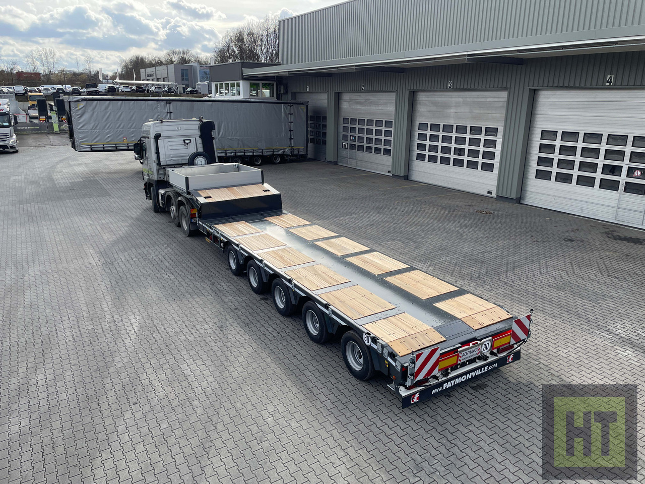 Faymonville 5-Achs-Doppel-Tele-Semi-Sattelauflieger - Low loader semi-trailer: picture 1 Faymonville 5-Achs-Doppel-Tele-Semi-Sattelauflieger - Low loader semi-trailer: picture 1