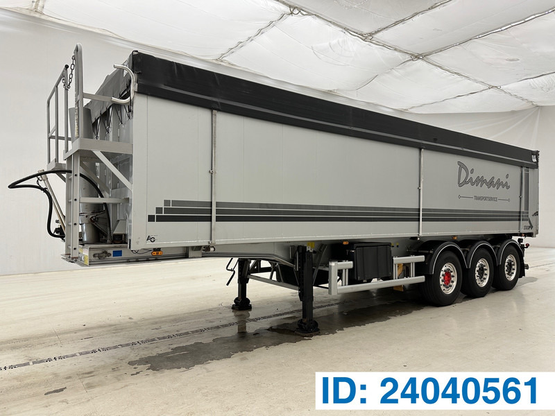 Tipper semi-trailer Stas 46 cub in alu: picture 1