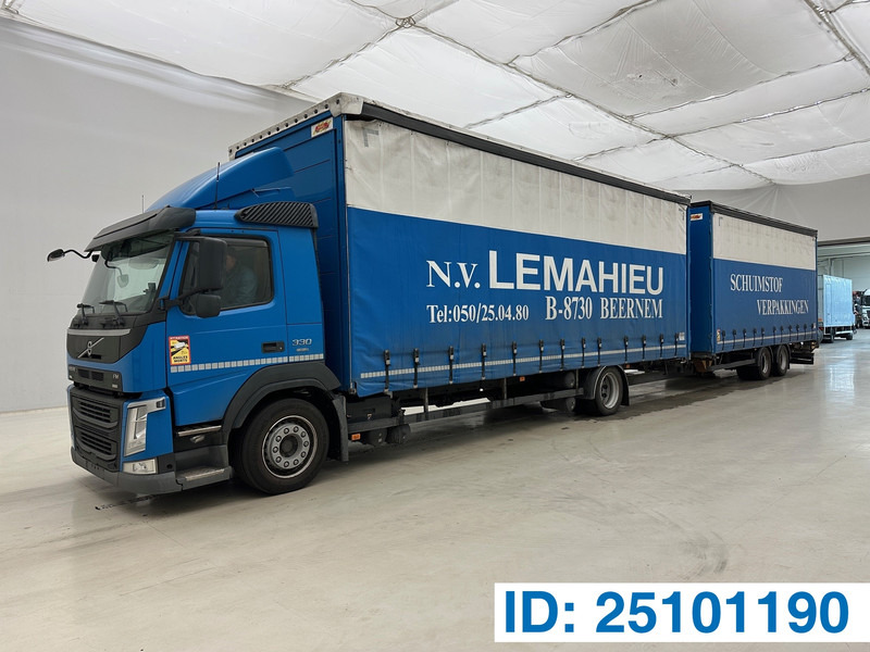 Volvo FM 330 + A&D Aanhanger - Curtainsider truck: picture 1 Volvo FM 330 + A&D Aanhanger - Curtainsider truck: picture 1