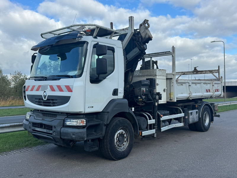 Renault KERAX 430.19 - Tipper, Crane truck: picture 1 Renault KERAX 430.19 - Tipper, Crane truck: picture 1