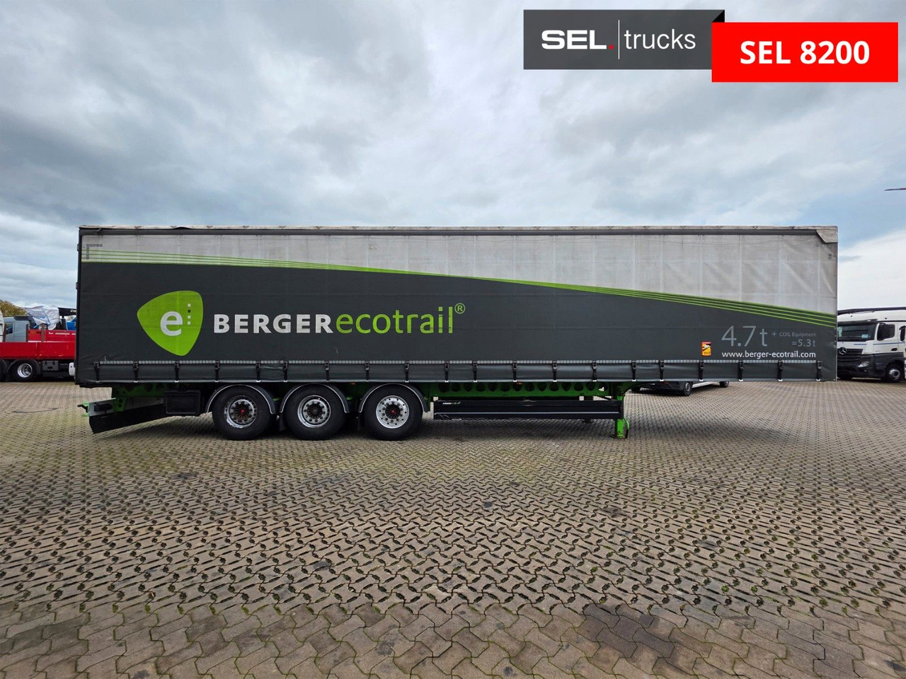 Berger SAPL 24 / Coilmulde / EDSCHA - Curtainsider semi-trailer: picture 4 Berger SAPL 24 / Coilmulde / EDSCHA - Curtainsider semi-trailer: picture 4