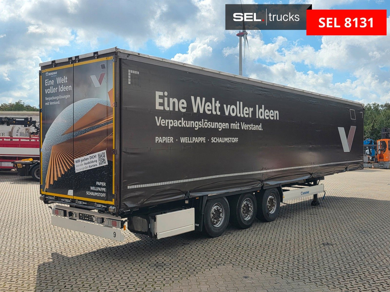 Krone SD / EDSCHA / Liftachse - Curtainsider semi-trailer: picture 5 Krone SD / EDSCHA / Liftachse - Curtainsider semi-trailer: picture 5