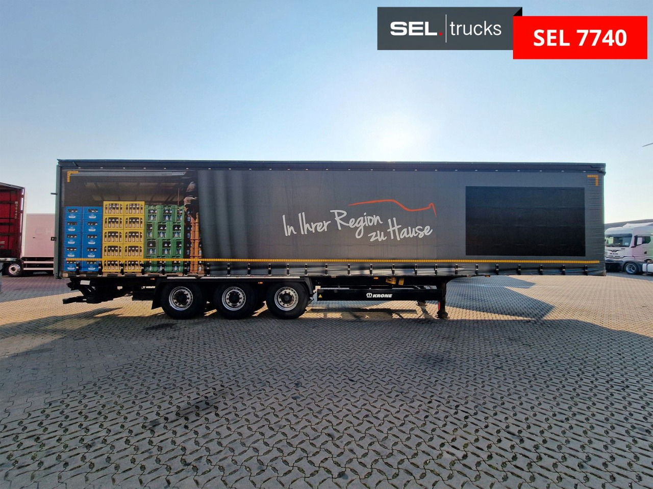 Krone SD / Ladebordwand / Lenkachse / Liftachse - Curtainsider semi-trailer: picture 4 Krone SD / Ladebordwand / Lenkachse / Liftachse - Curtainsider semi-trailer: picture 4
