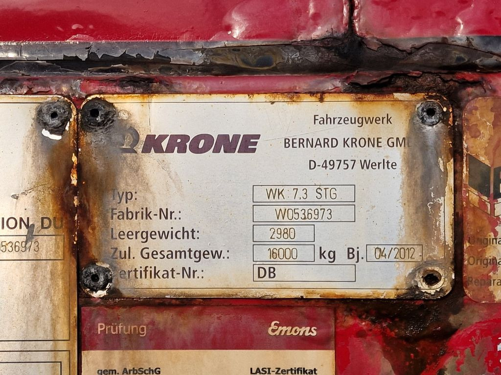 Swap body - box Krone WK 7.3 STG / Textil / KOFFER: picture 20