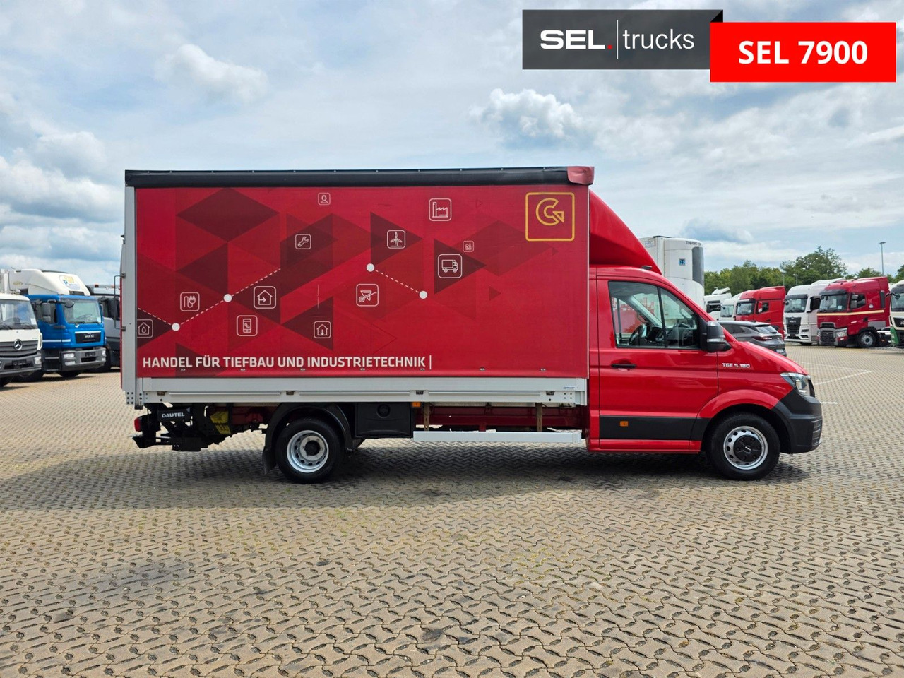 MAN TGE 5.180 / Ladebordwand / Aluklappen / 6D - Curtain side van: picture 4 MAN TGE 5.180 / Ladebordwand / Aluklappen / 6D - Curtain side van: picture 4