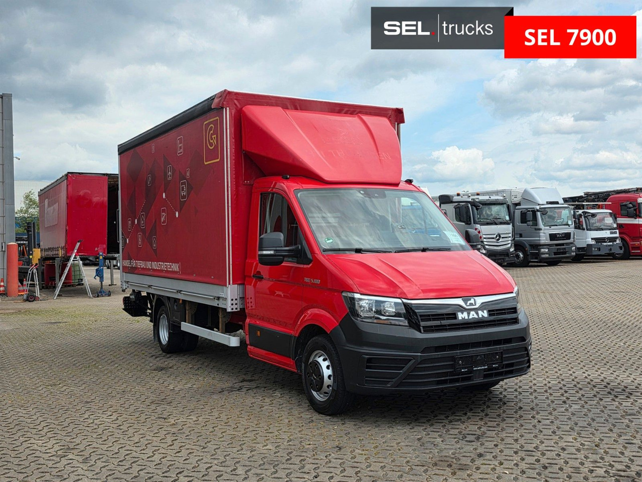 MAN TGE 5.180 / Ladebordwand / Aluklappen / 6D - Curtain side van: picture 3 MAN TGE 5.180 / Ladebordwand / Aluklappen / 6D - Curtain side van: picture 3
