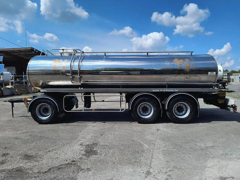 Tank trailer for transportation of milk ETA 16500L INSULATED INOX TANK - 1 COMP: picture 8 Tank trailer for transportation of milk ETA 16500L INSULATED INOX TANK - 1 COMP: picture 8