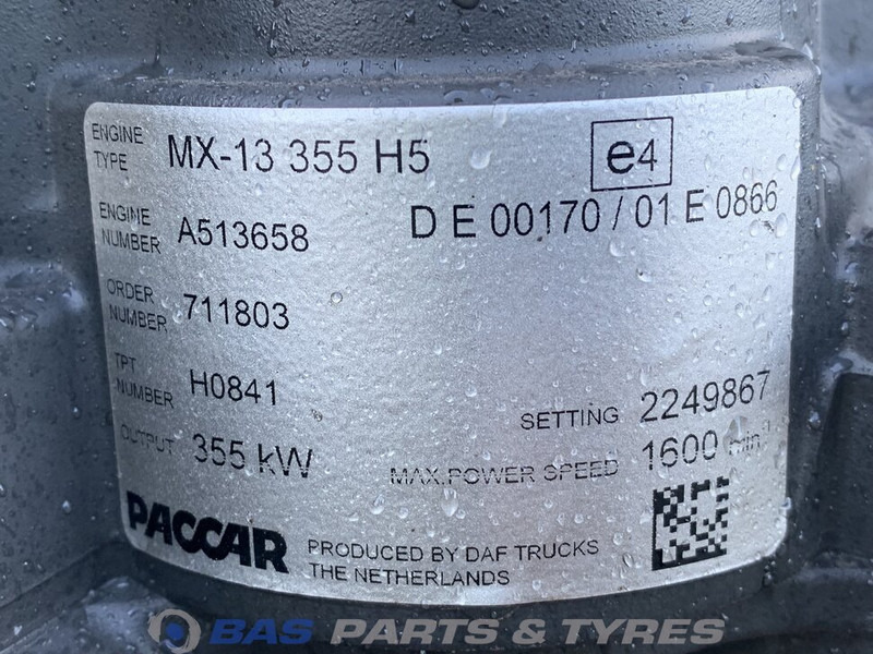 DAF XF G2 Motor DAF MX13 355 H5 0452218 - Engine for Truck: picture 5 DAF XF G2 Motor DAF MX13 355 H5 0452218 - Engine for Truck: picture 5