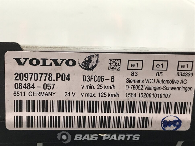 Volvo FE Instrumentenpaneel Volvo 20801968 - Dashboard for Truck: picture 3 Volvo FE Instrumentenpaneel Volvo 20801968 - Dashboard for Truck: picture 3