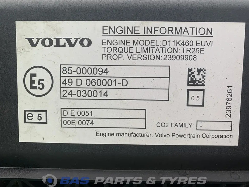 Volvo FM5 Motor Volvo D11K 460 K5 22611917 - Engine for Truck: picture 5 Volvo FM5 Motor Volvo D11K 460 K5 22611917 - Engine for Truck: picture 5