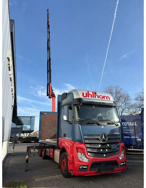 Mercedes-Benz Actros 2548 6X2 + Aanhanger*Palfinger crane*Cruise control*Airco* - Curtainsider truck, Crane truck: picture 5 Mercedes-Benz Actros 2548 6X2 + Aanhanger*Palfinger crane*Cruise control*Airco* - Curtainsider truck, Crane truck: picture 5