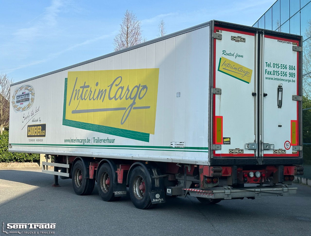 Renders Chereau Carrier Maxima 1300 Steering Axle Tail Lift Belgium Trailer - Refrigerator semi-trailer: picture 3 Renders Chereau Carrier Maxima 1300 Steering Axle Tail Lift Belgium Trailer - Refrigerator semi-trailer: picture 3