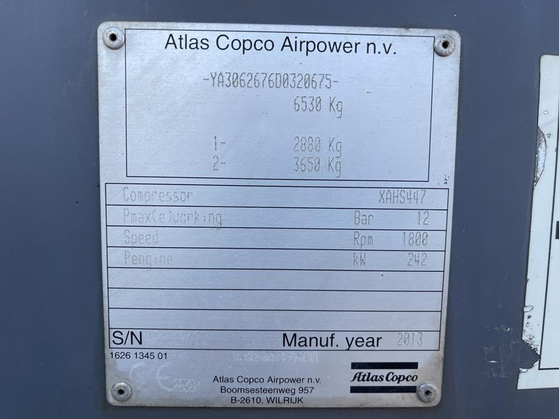 Atlas-Copco XAHS 447 CD - N - Air compressor: picture 2 Atlas-Copco XAHS 447 CD - N - Air compressor: picture 2