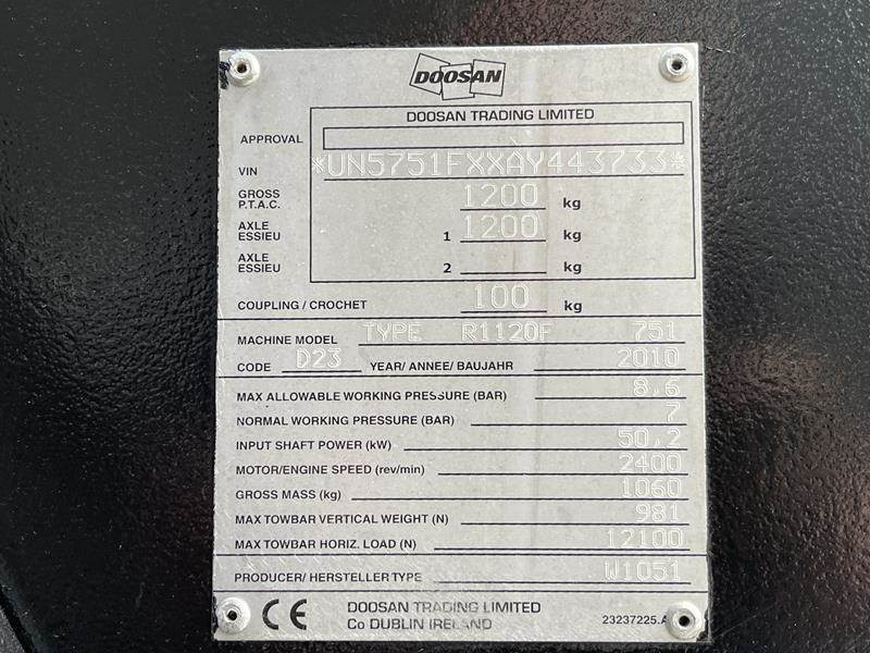 Doosan 7 / 51 - N - Air compressor: picture 5 Doosan 7 / 51 - N - Air compressor: picture 5