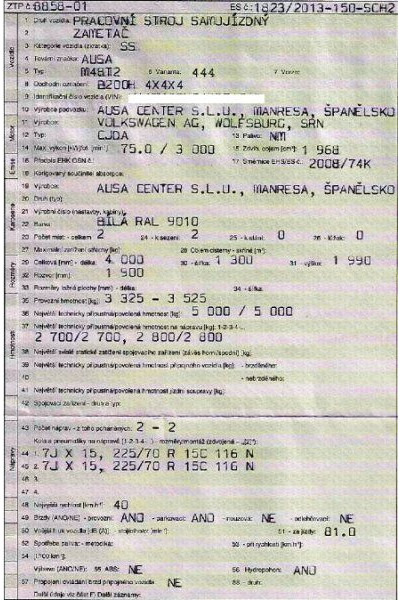 AUSA B 200H 4x4 sklápěč sypač zametač radlice - Construction machinery: picture 5 AUSA B 200H 4x4 sklápěč sypač zametač radlice - Construction machinery: picture 5
