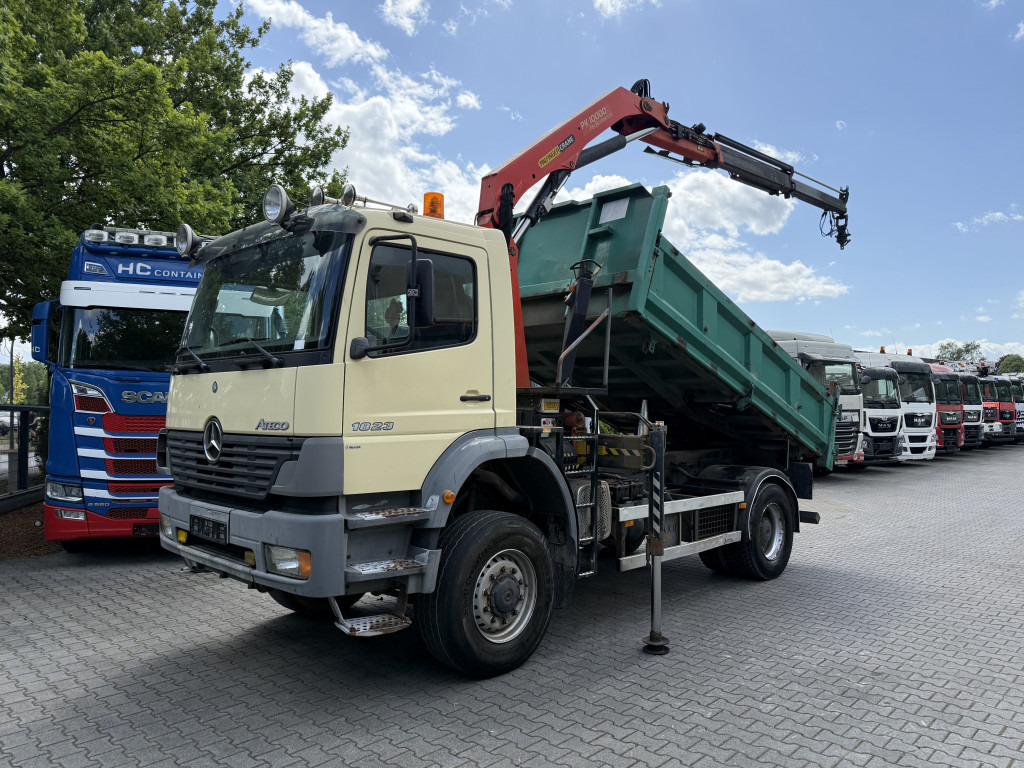 Mercedes-Benz Atego 1823 AK 4X4 Kipper Kran Palfinger PK10000 - Tipper, Crane truck: picture 1 Mercedes-Benz Atego 1823 AK 4X4 Kipper Kran Palfinger PK10000 - Tipper, Crane truck: picture 1