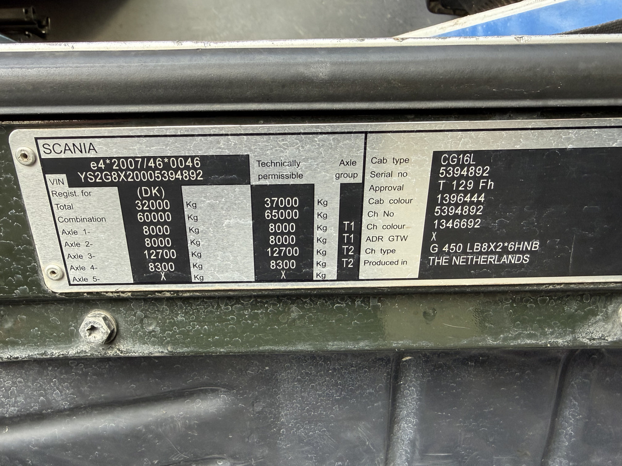 Scania G450 8X2*6 Kipper Kran HMF 2620 K5 - Tipper, Crane truck: picture 5 Scania G450 8X2*6 Kipper Kran HMF 2620 K5 - Tipper, Crane truck: picture 5