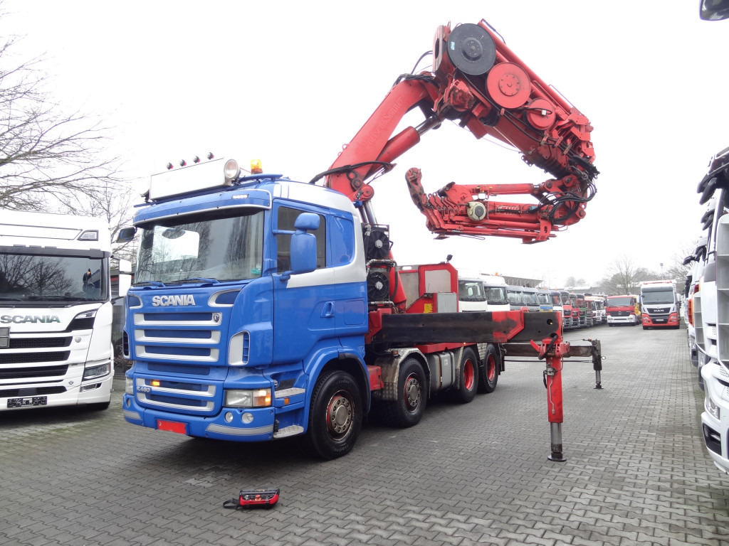 Scania R480 8X4 Effer 1550 bis 40 Meter - Crane truck, Tractor unit: picture 1 Scania R480 8X4 Effer 1550 bis 40 Meter - Crane truck, Tractor unit: picture 1