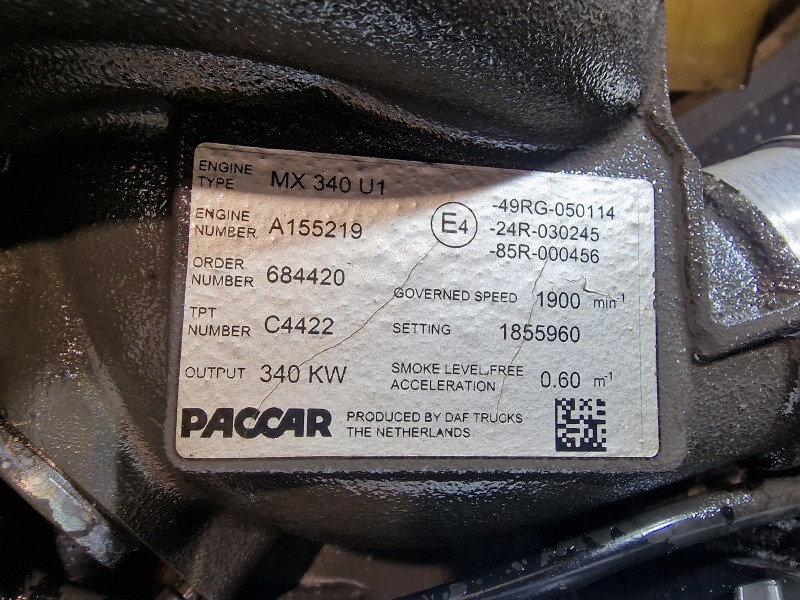 DAF MX340U1 EUR5 XF106.460 Engine (Truck) - Engine for Truck: picture 2 DAF MX340U1 EUR5 XF106.460 Engine (Truck) - Engine for Truck: picture 2