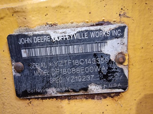 John Deere DF180 with HFWD MOTOR GRADER Transmission - Gearbox: picture 2 John Deere DF180 with HFWD MOTOR GRADER Transmission - Gearbox: picture 2