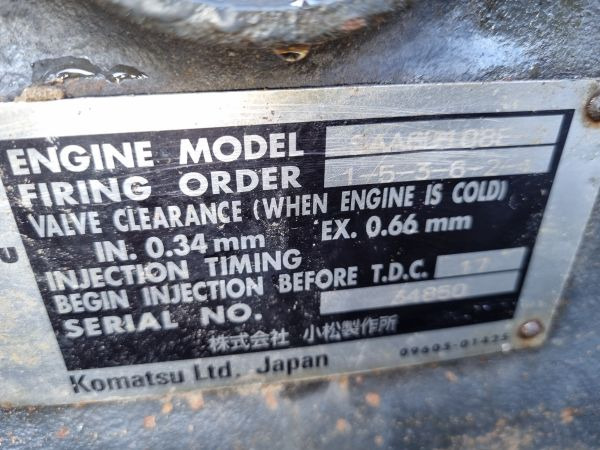 Komatsu SAA6D108E PC300-6 Engine (Plant) - Engine for Construction machinery: picture 2 Komatsu SAA6D108E PC300-6 Engine (Plant) - Engine for Construction machinery: picture 2