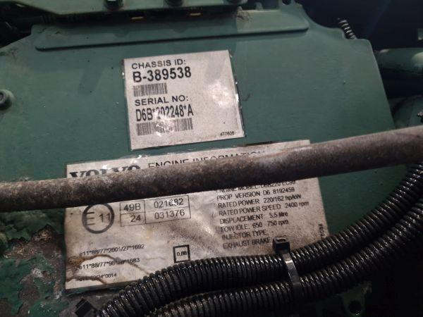 Volvo D6B220 EC09 Engine (Truck) - Engine for Truck: picture 2 Volvo D6B220 EC09 Engine (Truck) - Engine for Truck: picture 2