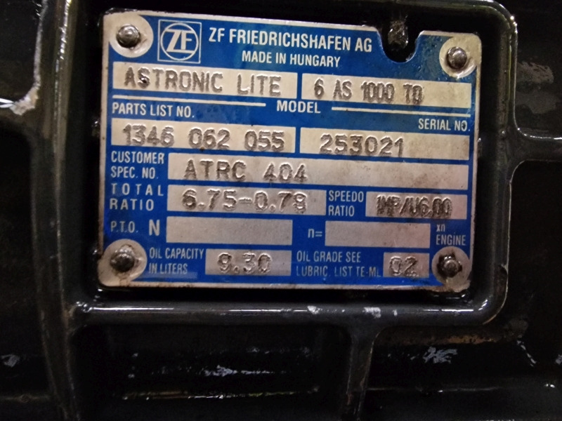 ZF Astronic Lite 6AS1000TO DAF Spec Gearbox - Gearbox: picture 2 ZF Astronic Lite 6AS1000TO DAF Spec Gearbox - Gearbox: picture 2