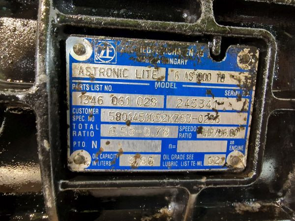 ZF Ecolite 6AS800TO Iveco Spec Gearbox - Gearbox: picture 2 ZF Ecolite 6AS800TO Iveco Spec Gearbox - Gearbox: picture 2